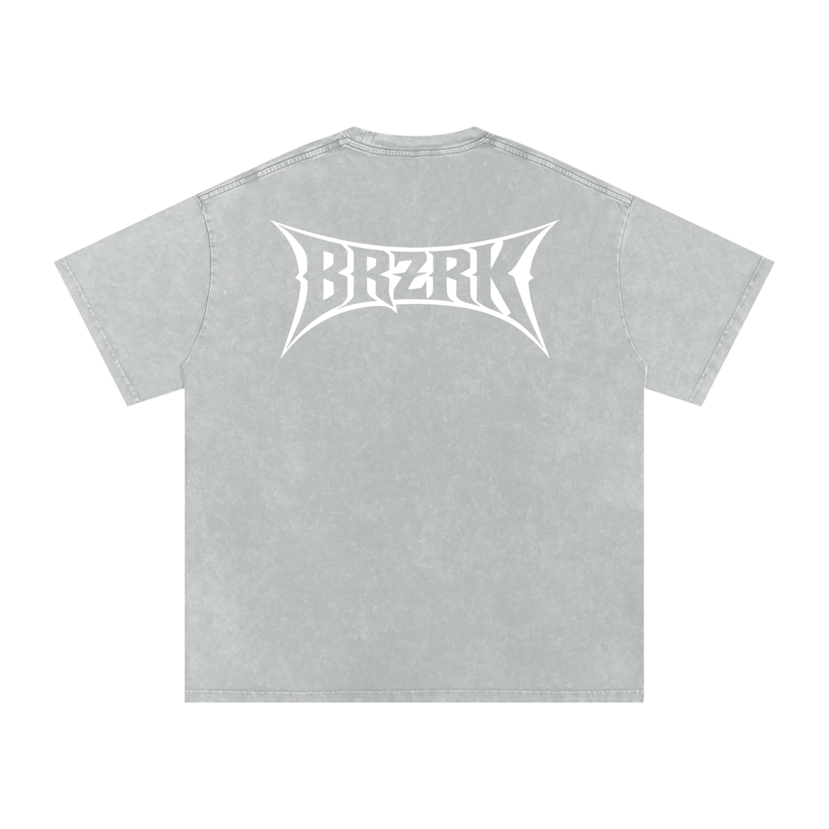 BRZRK Sk8 Tee in Snow Wash, back view