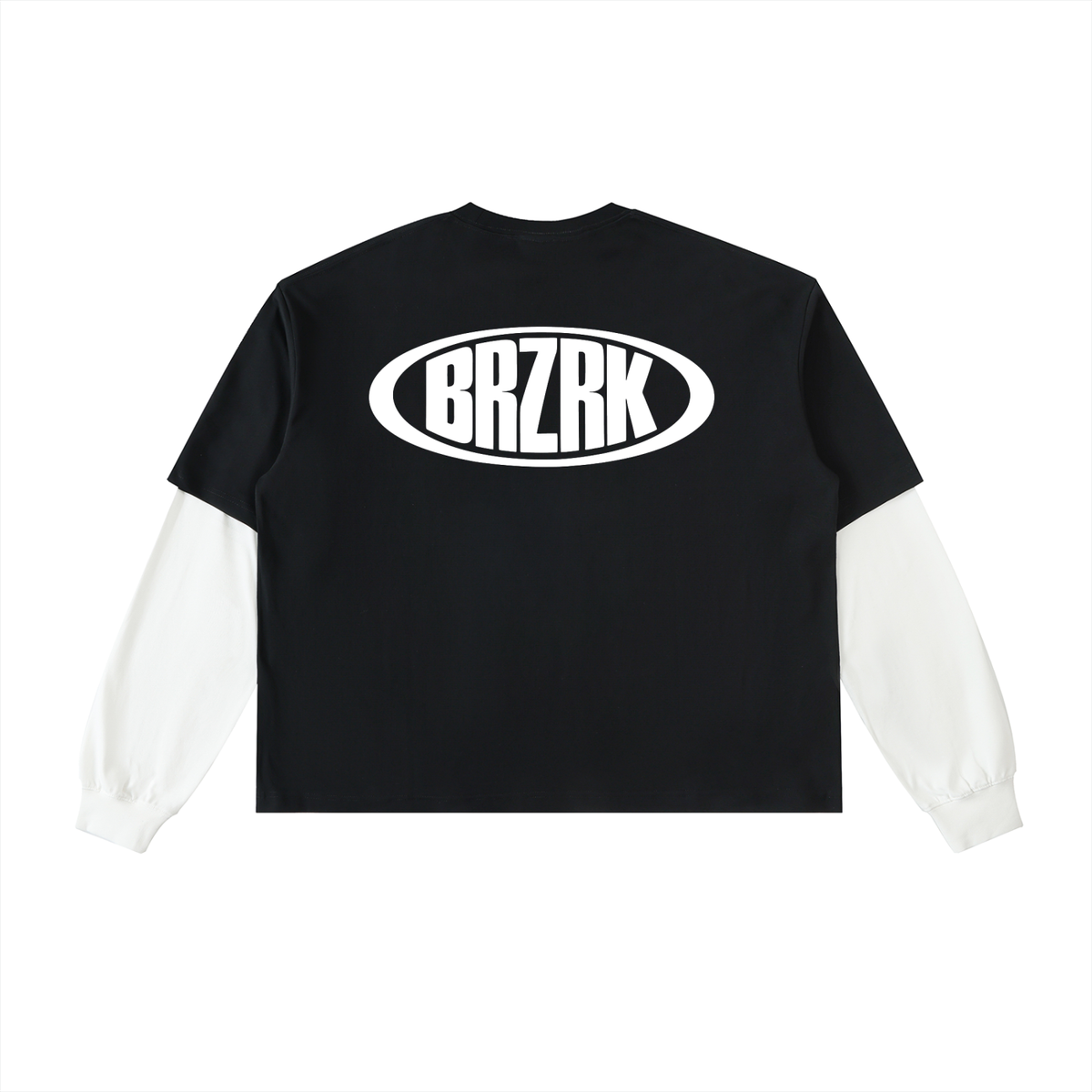 BRZRK Oval Layered Long Sleeve | Black/White